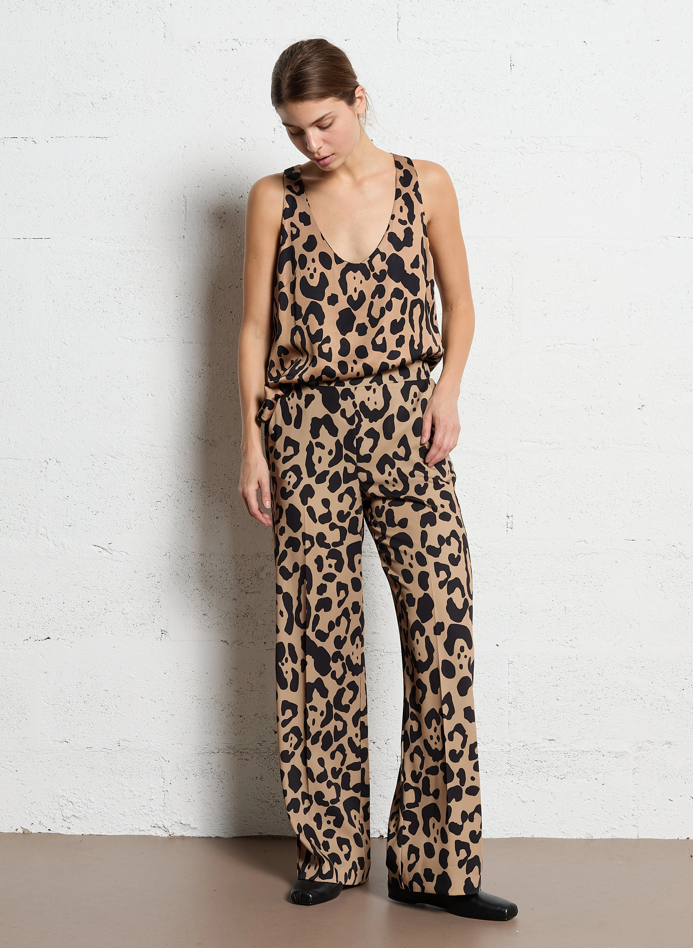 Pantalon large imprimé | Multicolore