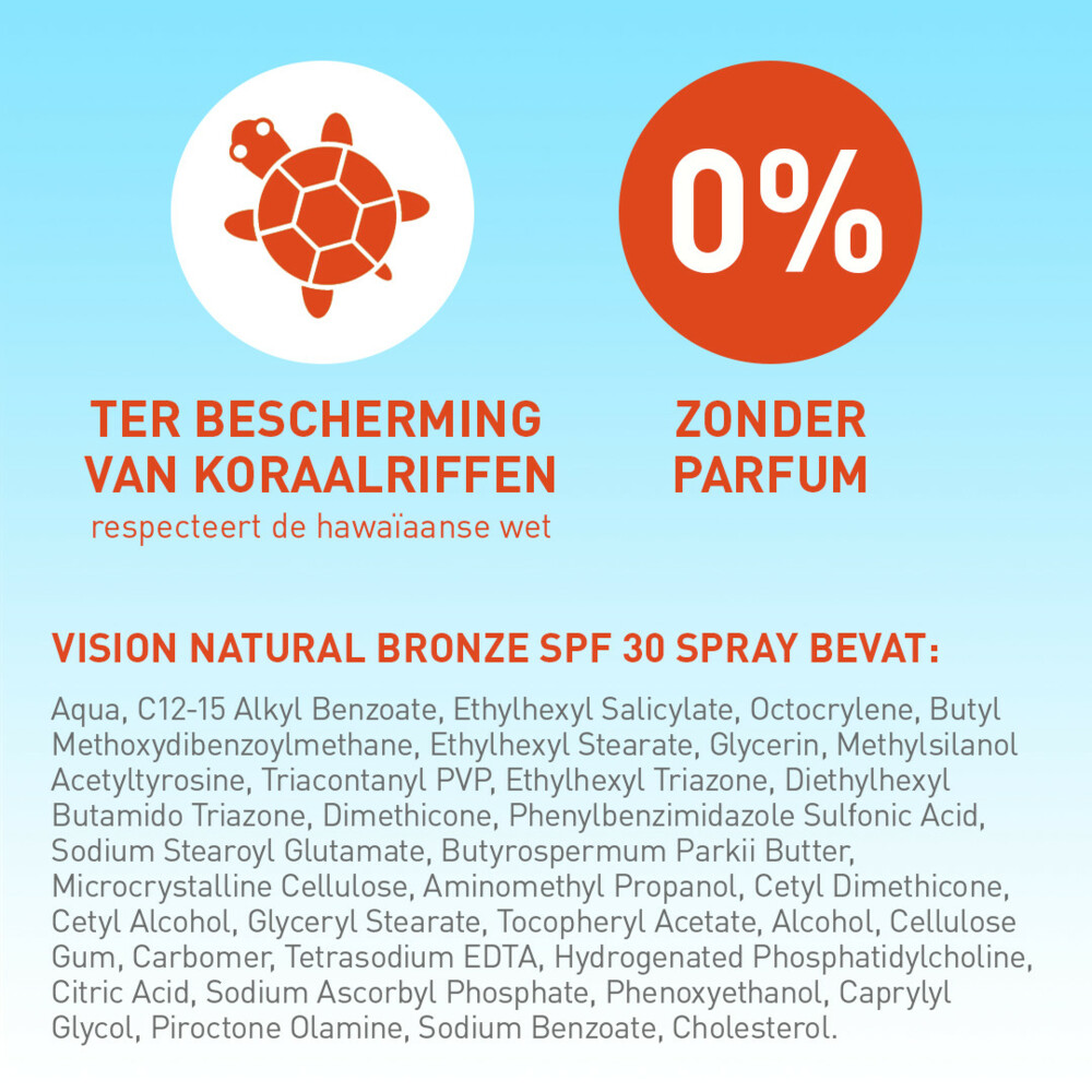 2x Vision Zonnebrand Natural Bronze SPF 30185 ml
