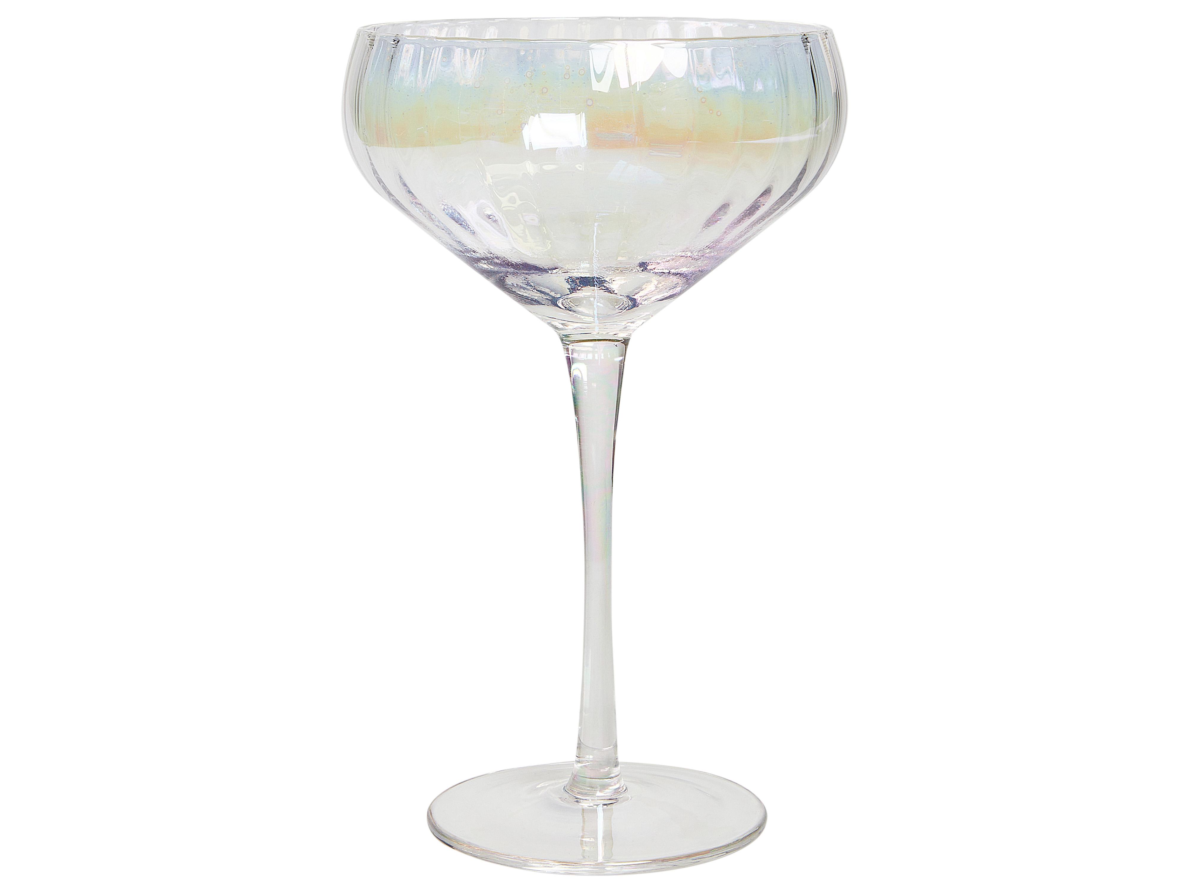 Set van 4 champagne coupes MORGANITE 300 ml Transparant