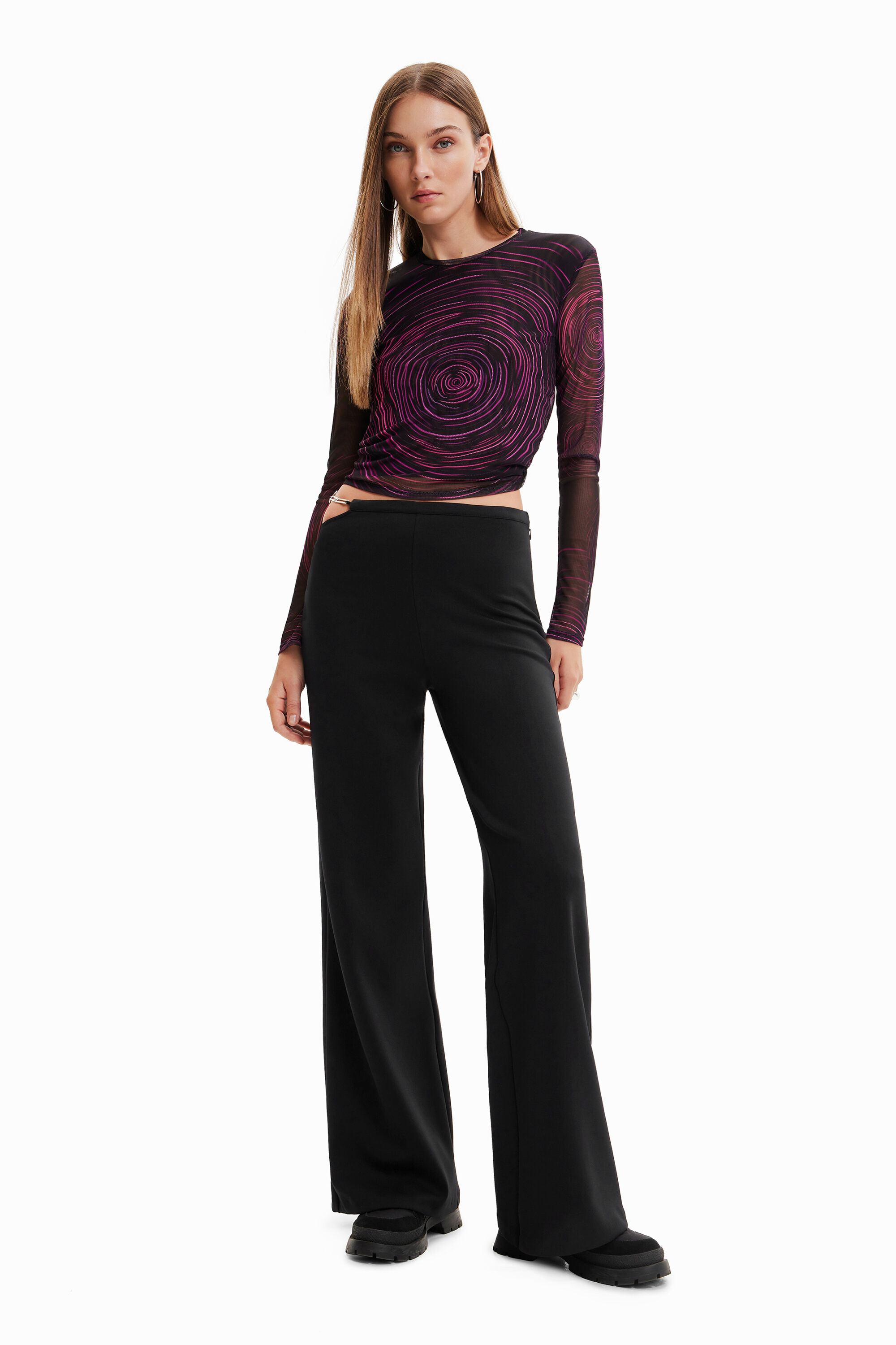 Pantalon découpe chaîne