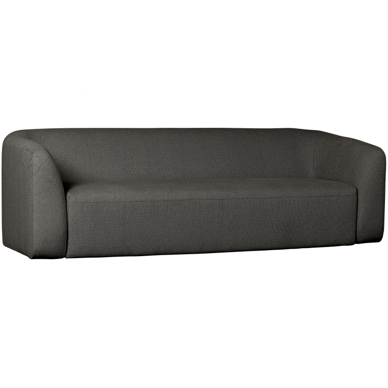 WOOOD Sloping 3-zits bank grijs/zwart melange