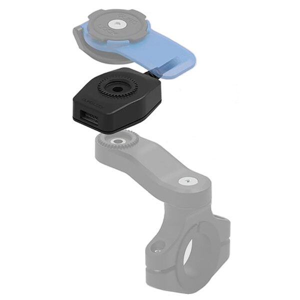 Quad Lock - Chargeur USB Moto Noir