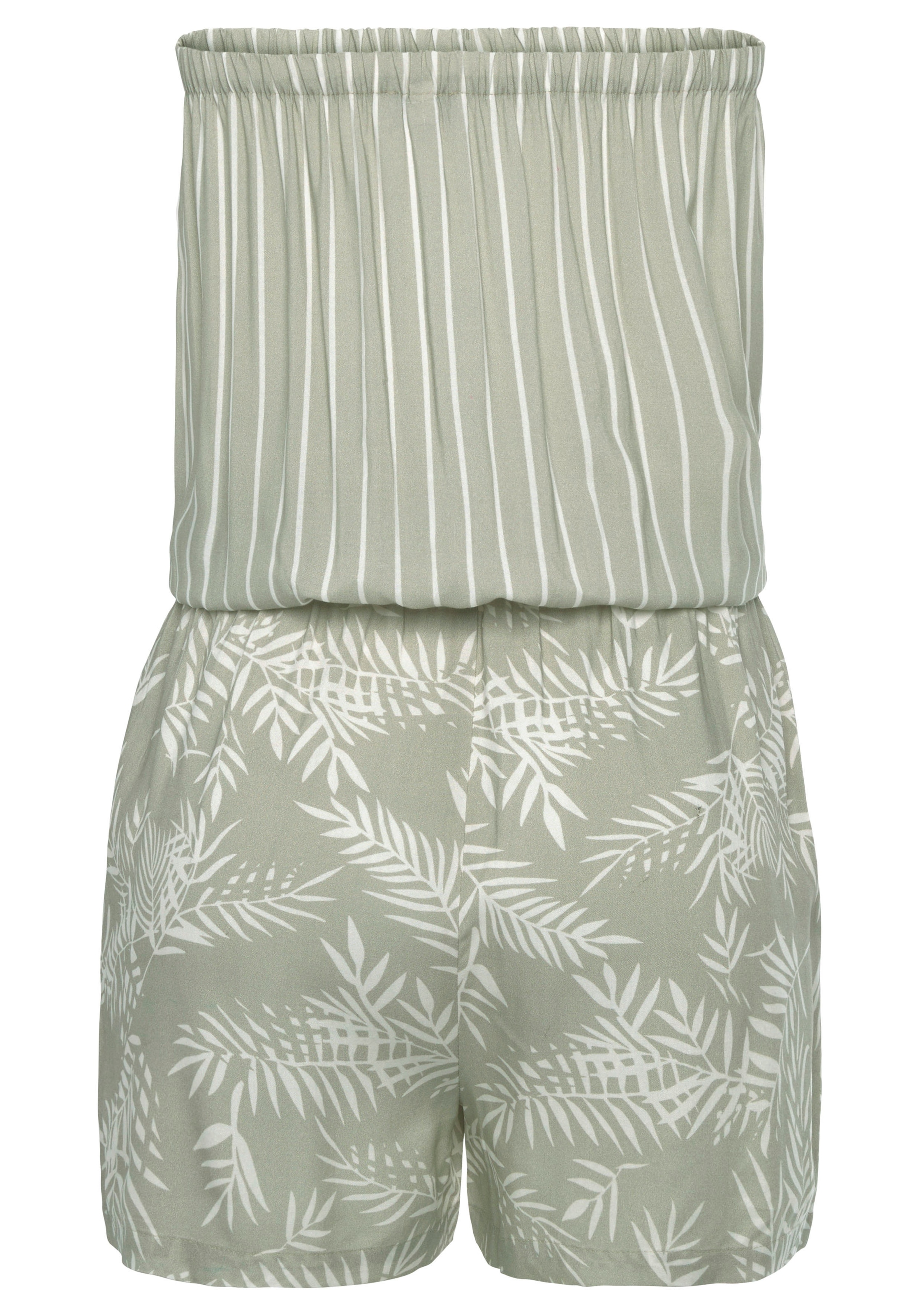 LASCANA Kurzoverall , mit Alloverprint, sommerlicher Jumpsuit, Bandeau