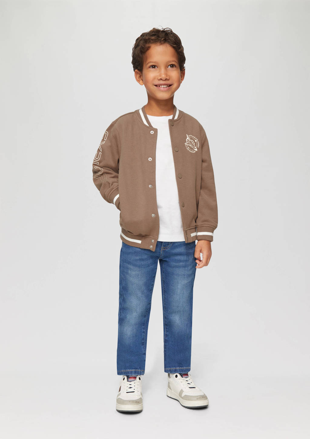 s.Oliver sweatvest bruin