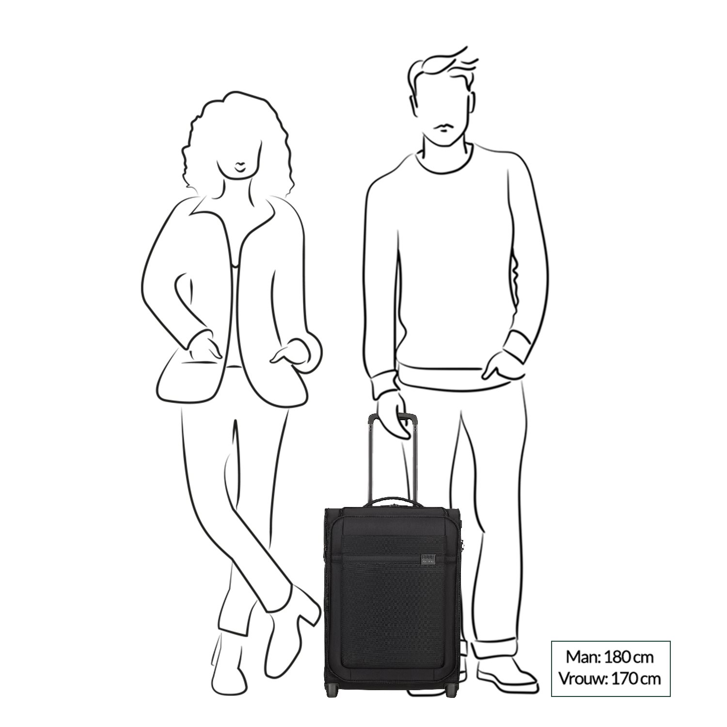 Samsonite Airea Upright 55 Exp Toppocket black