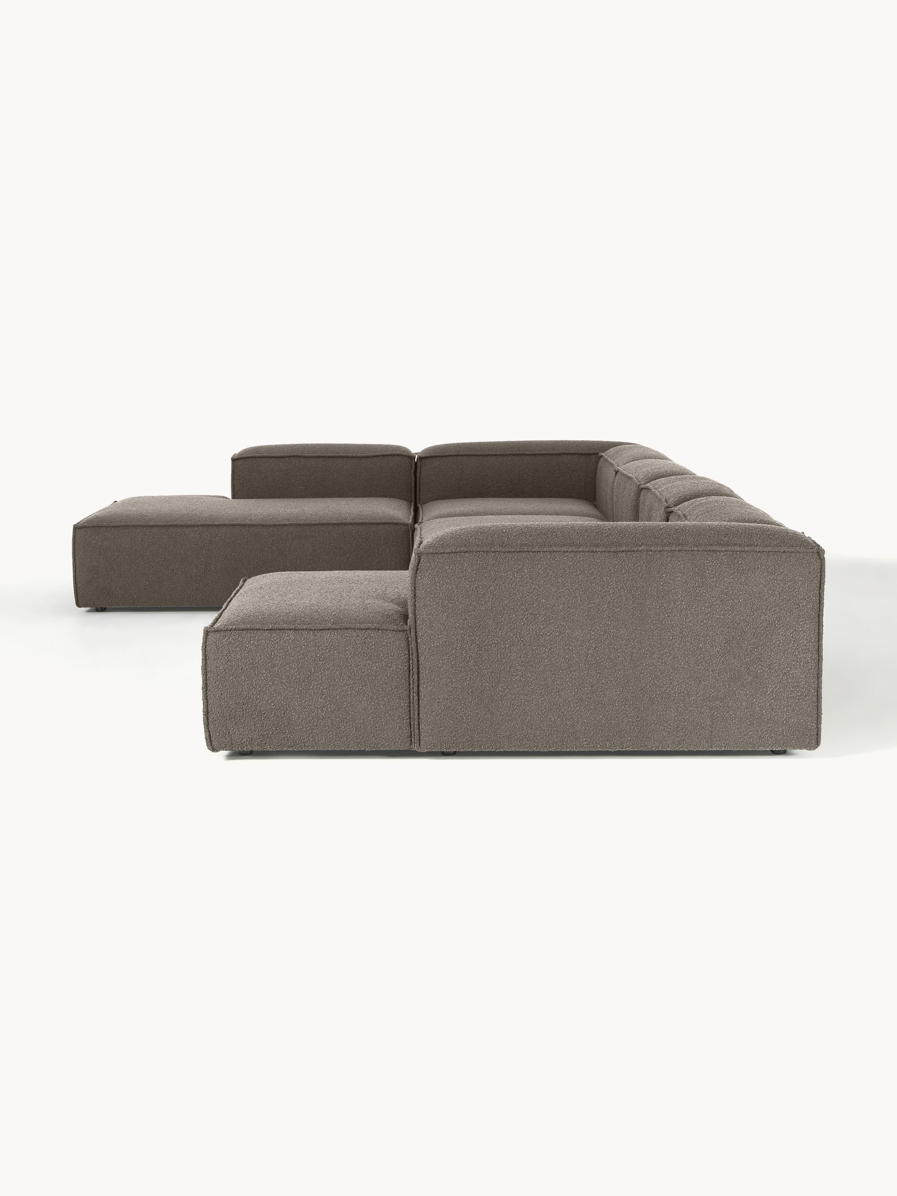 Modulaire U-bank Lennon uit bouclé