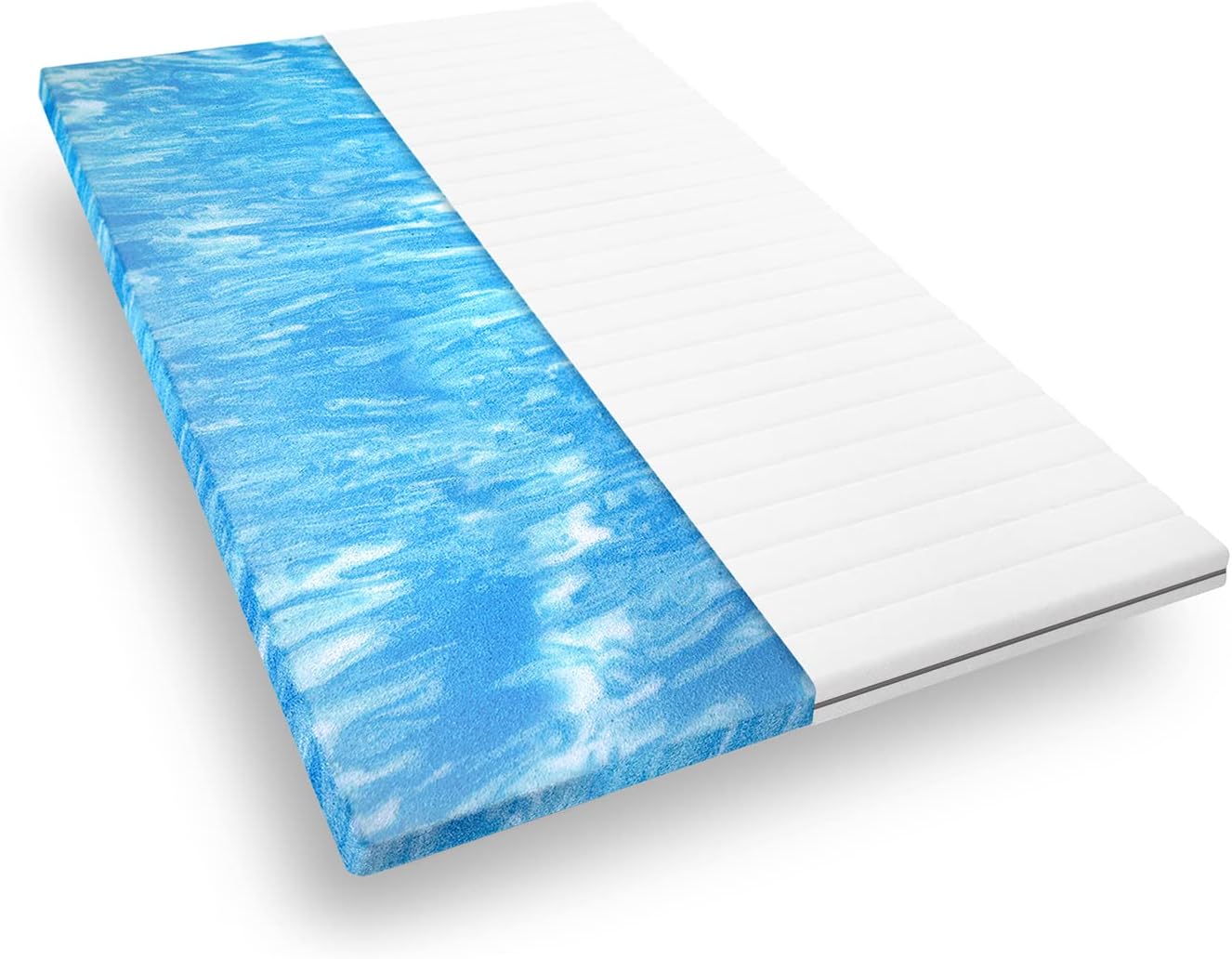 Mister Sandman Gel Topper 200x200 orthopädischer Topper aus Gelschaum für bequemes Liegen, weiche und atmungsaktive Matratzenauflage, Öko-Tex geprüft, Höhe ca 5 cm, Premium Doppeltuchbezug