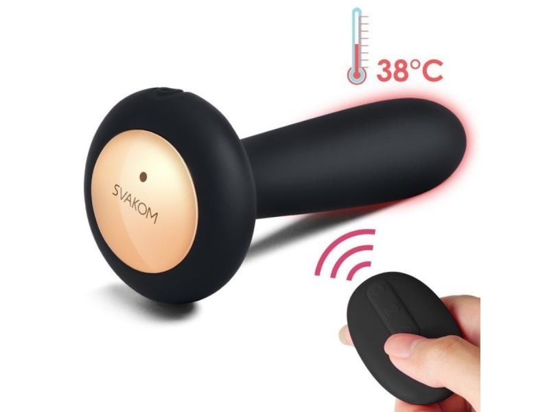 Svakom Anal Vibrator Primo Schwarz Analplug mit Vibration und Fernbedienung