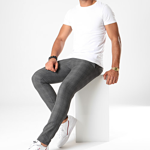 Pantalon A Carreaux 28006 Gris