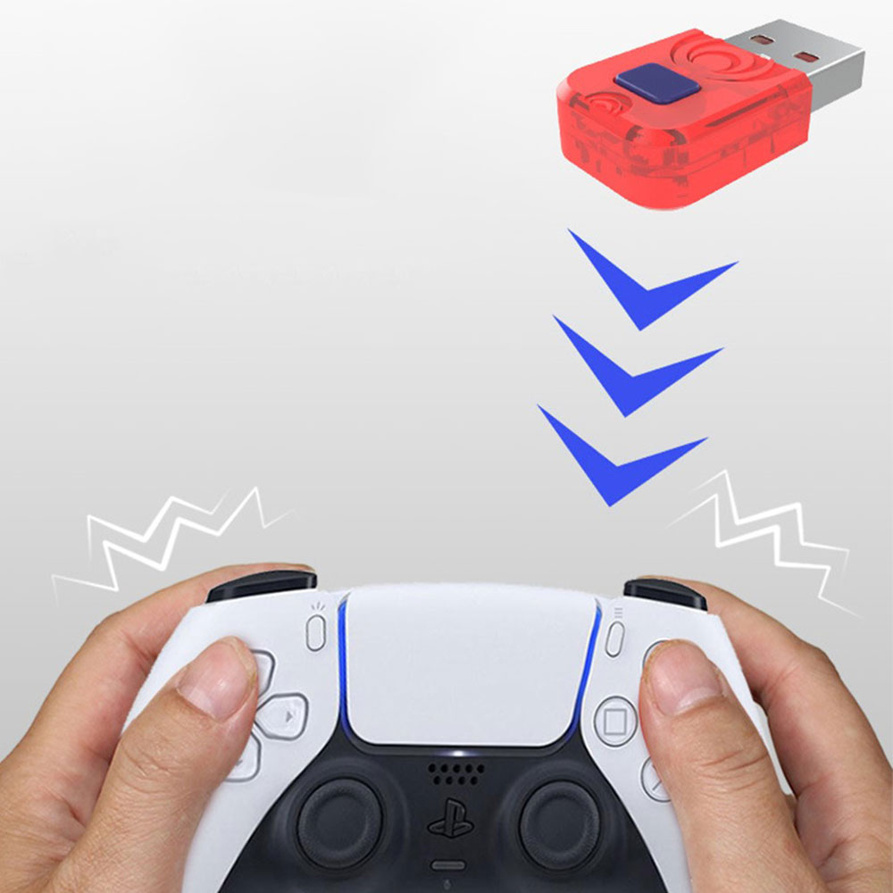 USB Wireless Adapter Bluetooth Game Controller Adapter für Nintendo Switch / Switch Lite / PC und Android - Rot