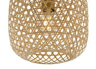 GLOBO Retrofit Pendelleuchte MIRENA 23 cm Bambus