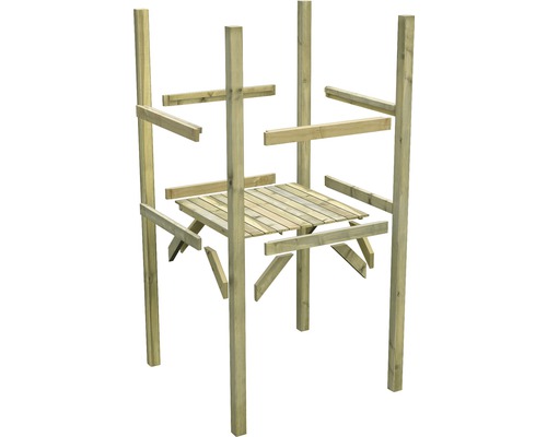 AKUBI Lotti houten speeltoren met zandbak, naturel