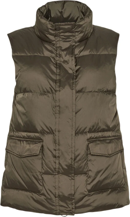 Sand Aria New Water Repellant Down Vest - Darien Vest Short Grøn