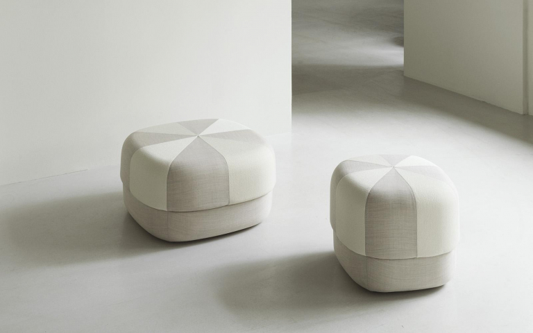 Normann Copenhagen Circus Duo poef small blauw