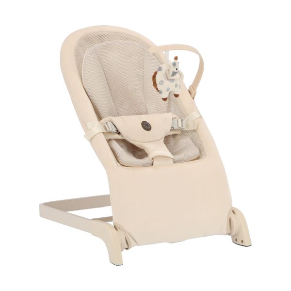 Qute Bouncer Q‑Divan Ivory velvet