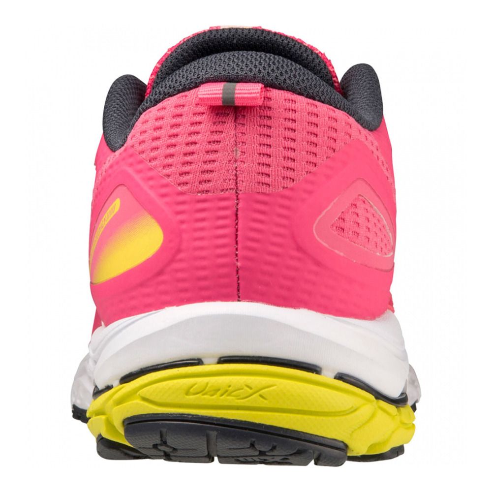 Mizuno WAVE PRODIGY 5 - Chaussures running Femme vivid pink/snowwhite/s.spring