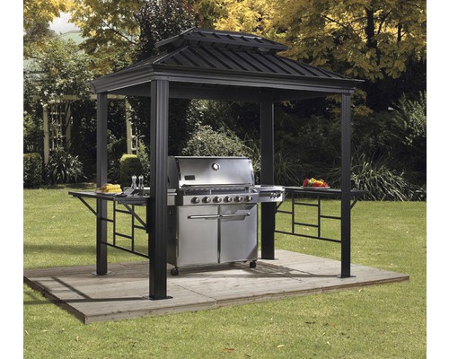 Grillpaviljoen SOJAG Messina BBQ met rookafvoer 233x168 cm antraciet