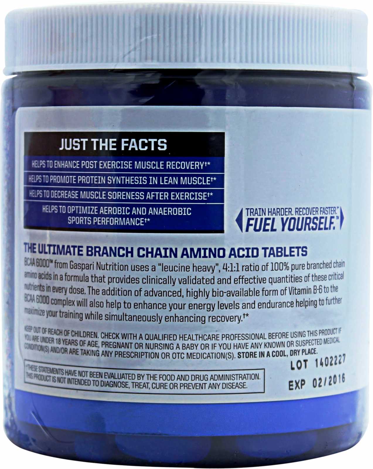 Gaspari Nutrition BCAA 6000 180 comprimidos