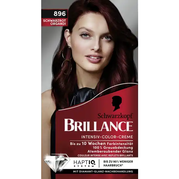 Intensiv-Color-Creme 896 Schwarzrot Organdi