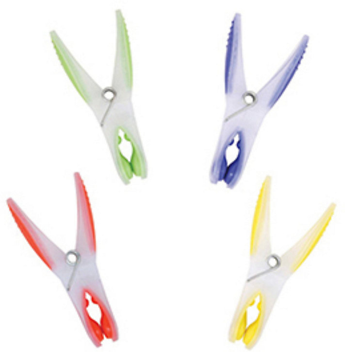 Lot de 12 pinces à linge bi-matière MSV multicolore