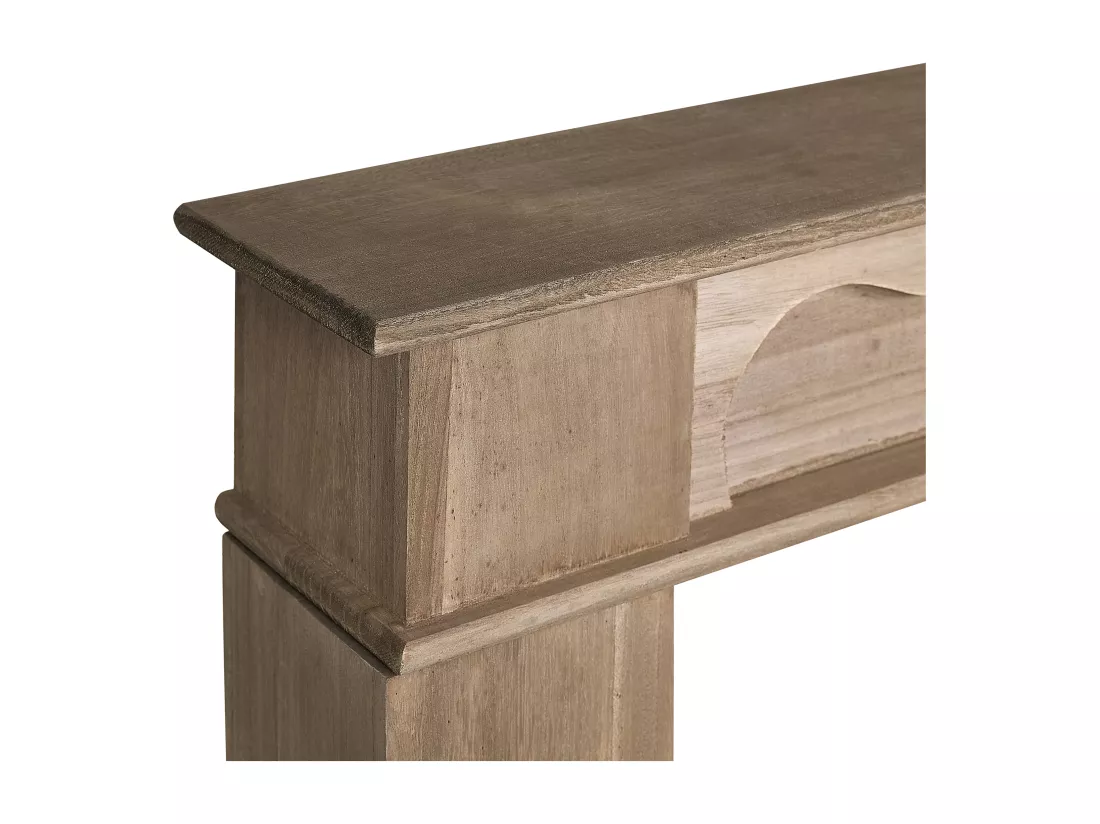 Habillage de cheminée NARNIA Marron foncé
