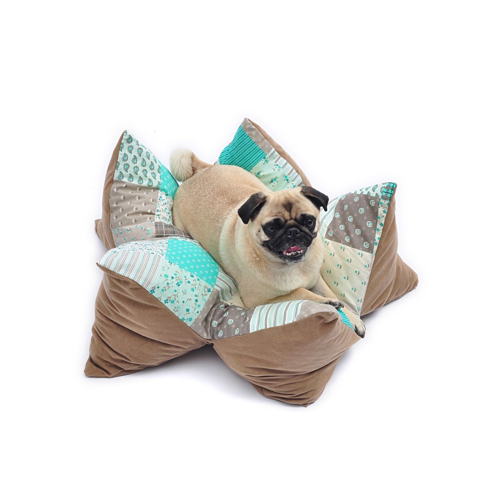 Aumüller Sternenkissen Patchwork - Liegekissen für Hunde und Katzen