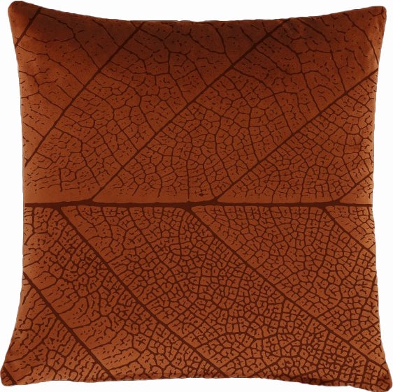 Sierkussen Leaf koper 45 x 45 x 10 cm