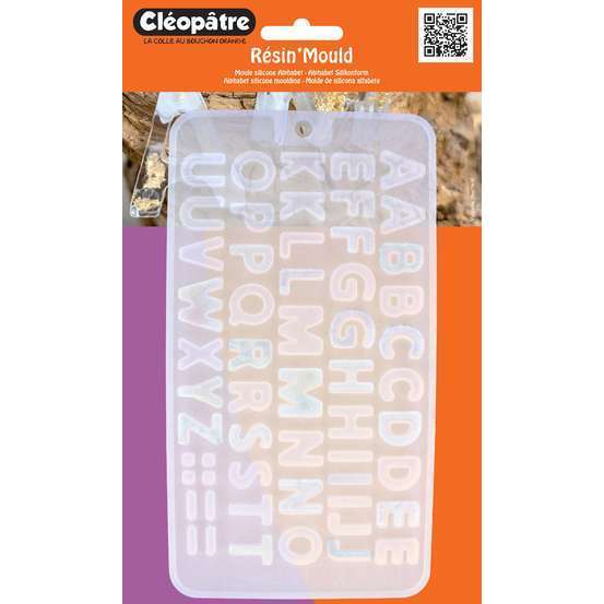 Moule silicone aphabet transparent