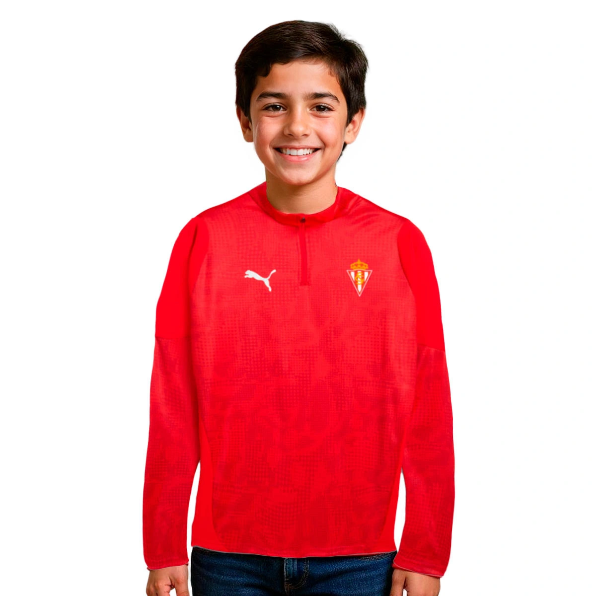 Sweatshirt Puma Sporting Gijon Training 2025-2026 Criança