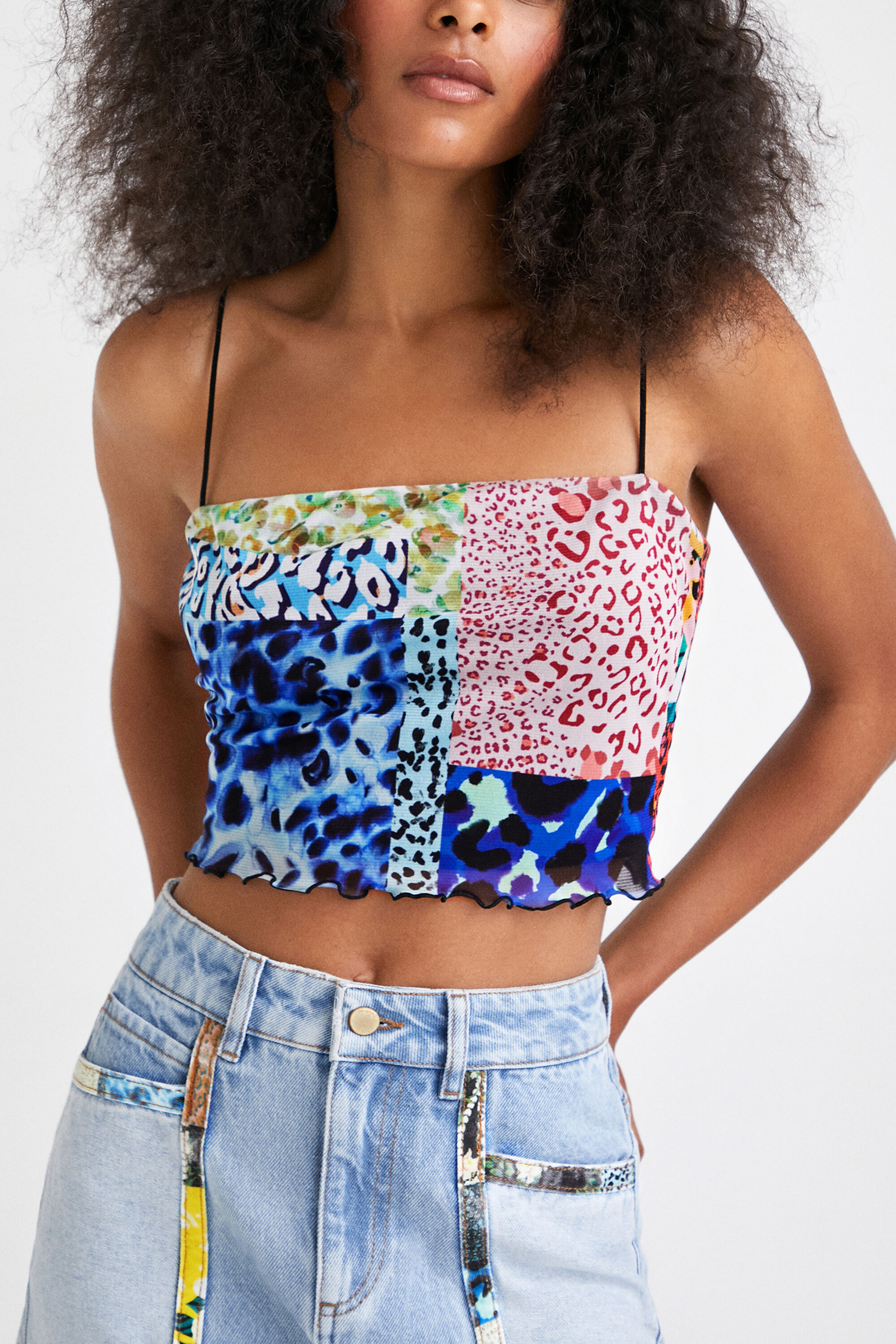 Crop top patchwork
