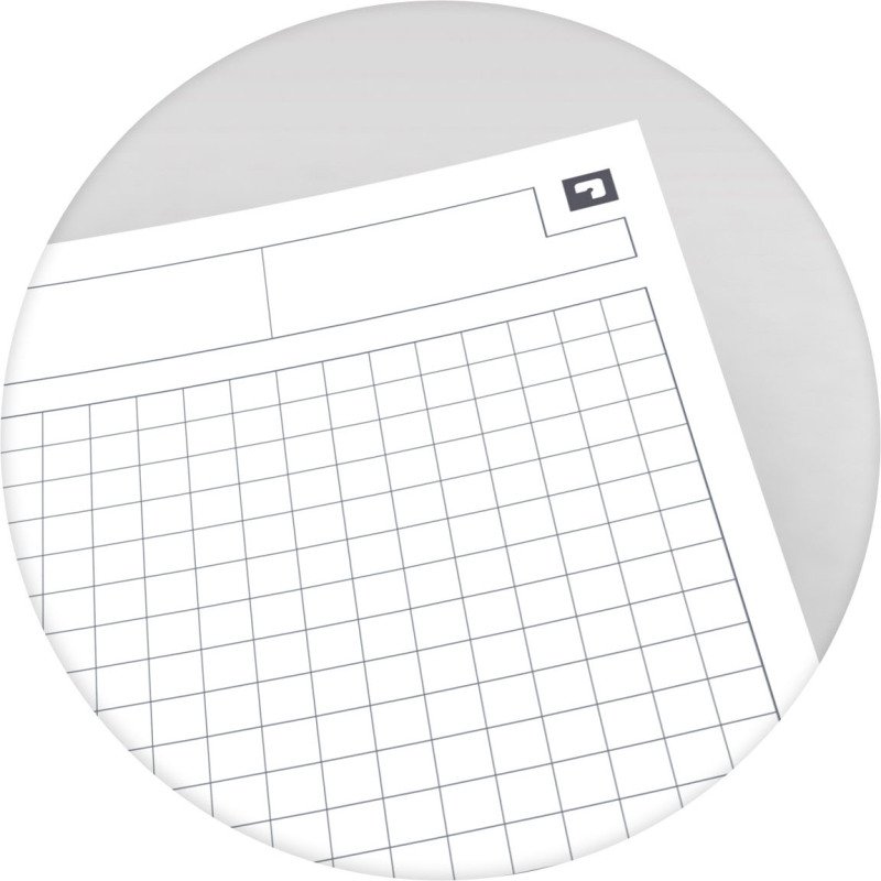 Cahier spirale Oxford International Meetingbook B5 17,6 x 25 cm - petits carreaux - 160 pages