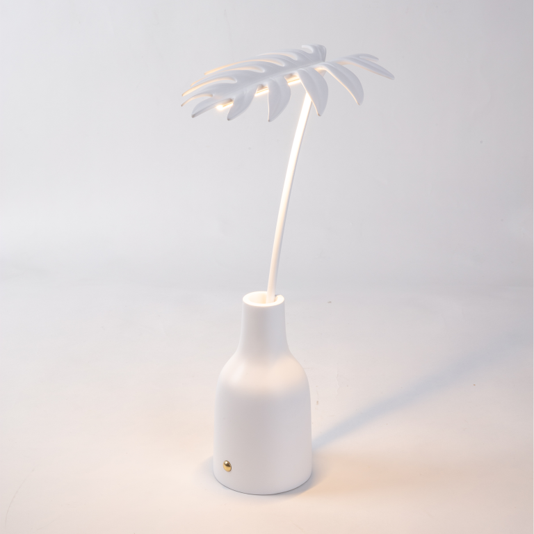 Seletti Leaf tafellamp LED oplaadbaar wit Delicio
