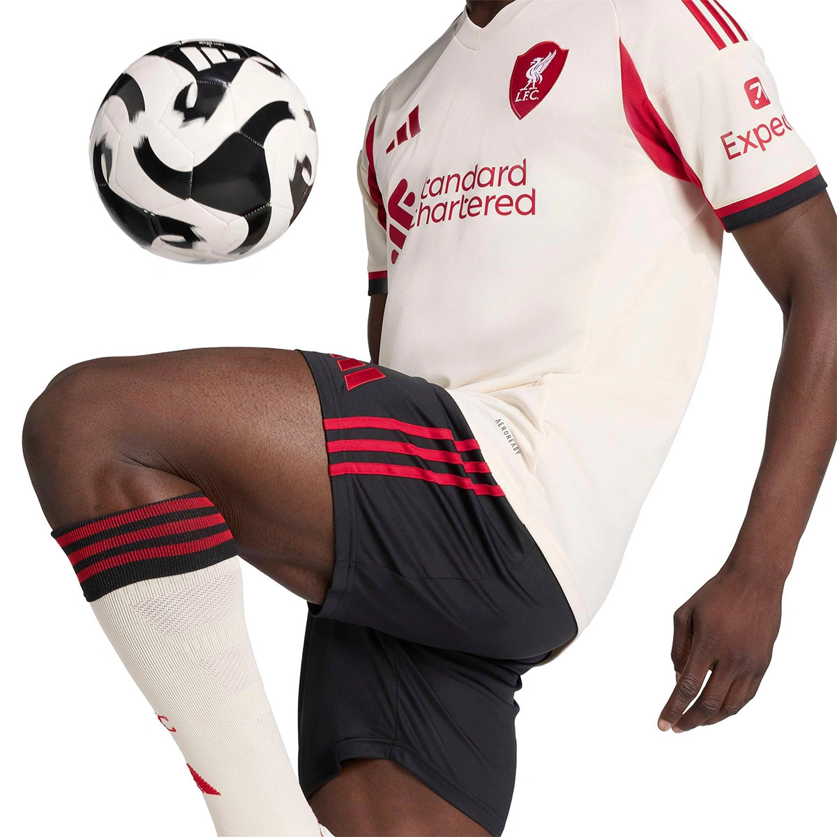Calções adidas Liverpool FC Segundo Equipamento 2025-2026