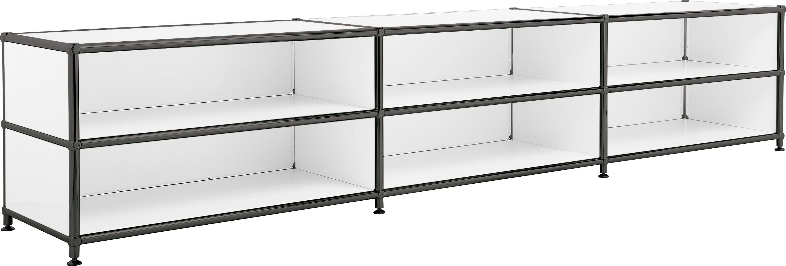 FLEXCUBE Lowboard - Weiss / B: 228.0 cm x T: 40.0 cm x H: 44.0 cm