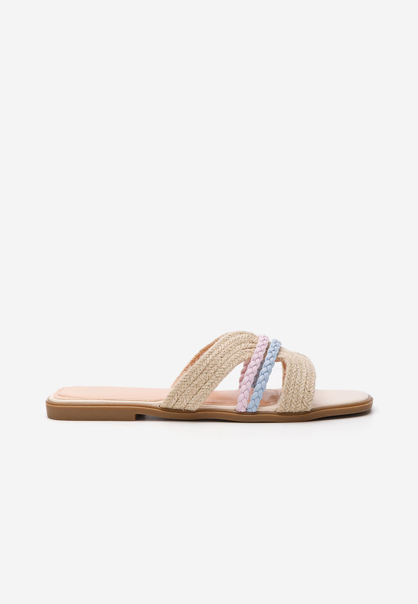 Mules plates femme beige Dyonna