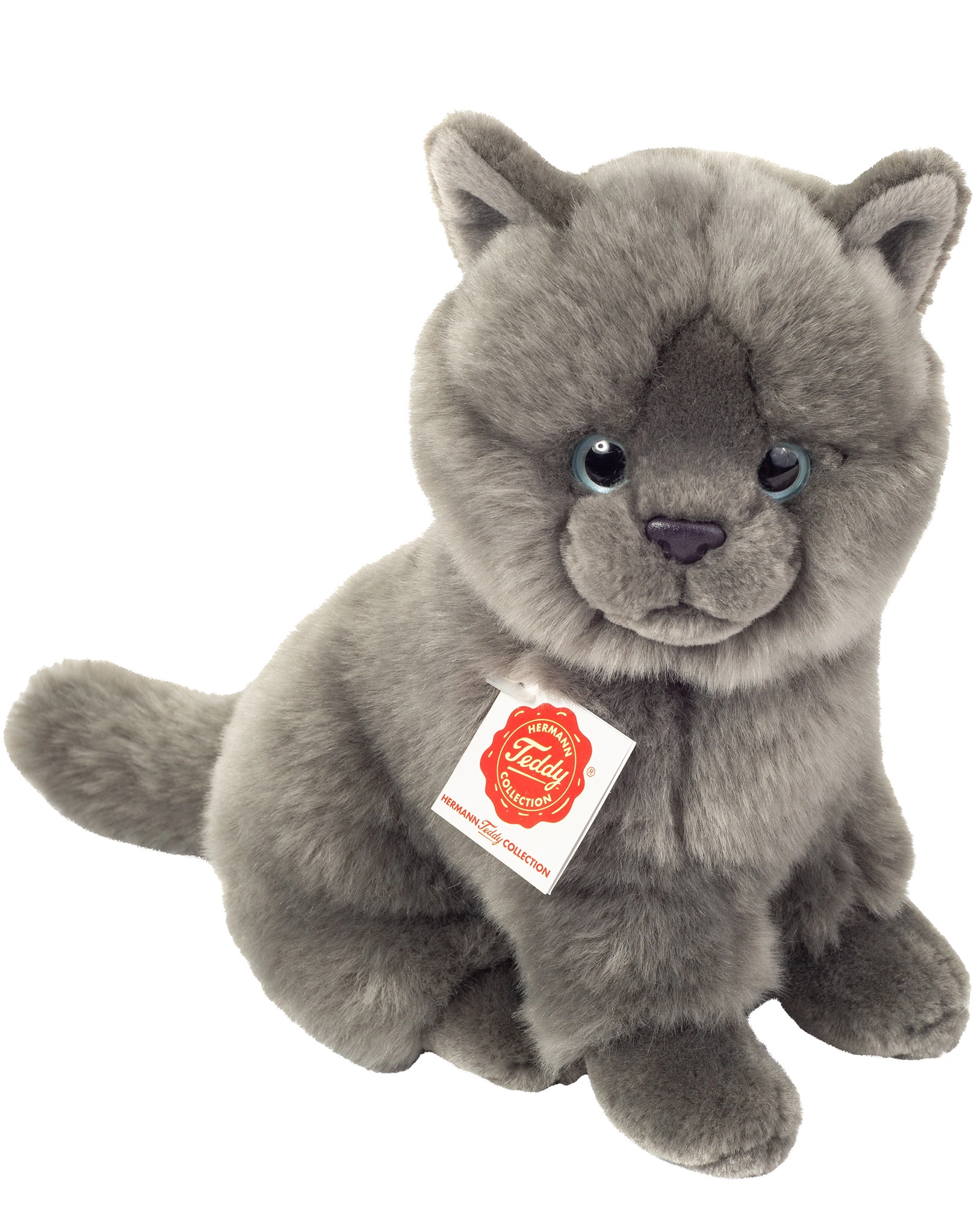 Kuscheltier KARTÄUSER KATZE (20 cm) sitzend in grau