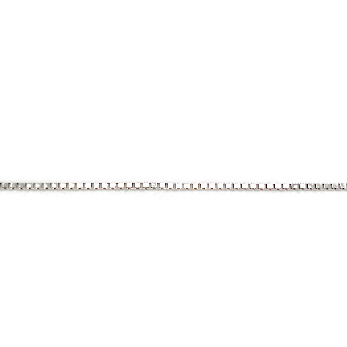 Collier d'occasion or 375 blanc zirconias 38 cm