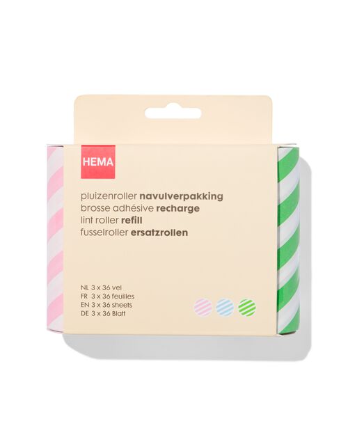 recharge brosse adhésive - 3x36 feuilles