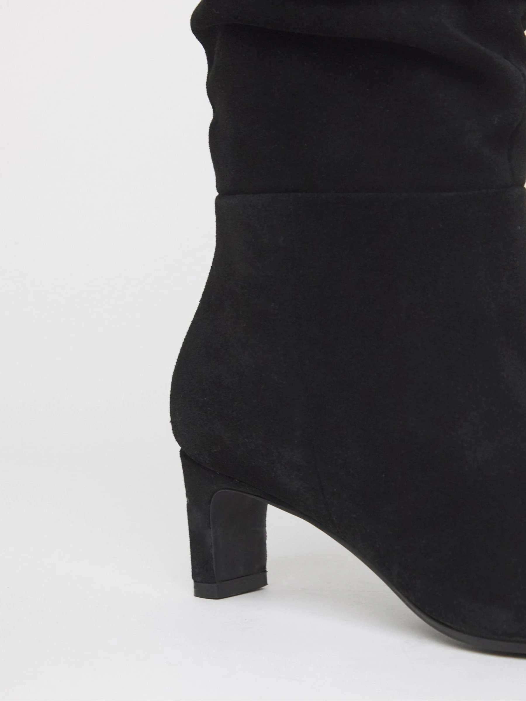 Anthology By JD Williams Extra Wide Fit Ruched Kitten Heel Boots