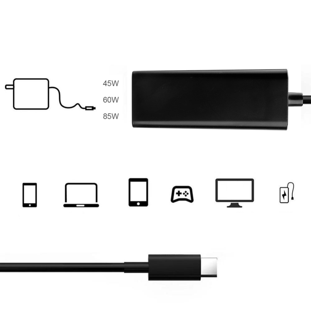 3in1 MagSafe 1 / Magsafe 2 29W / 45W / 60W USB C (PD) USB C Adapter Konverter Kabel für 45W / 60W / 85W Netzteil MacBook Pro / MacBook Air - Weiss