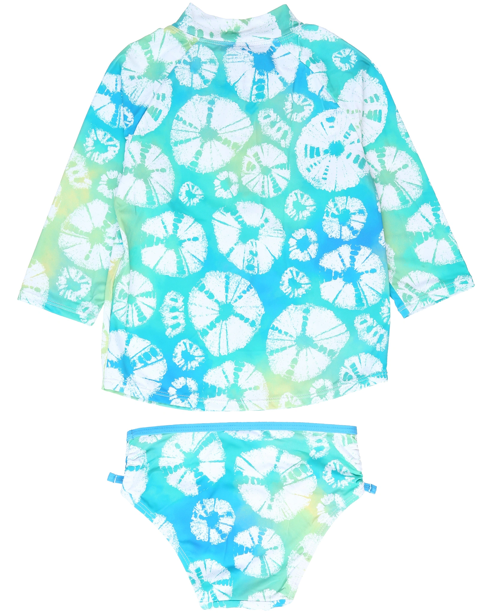 Schwimmanzug WATERMELON TIE DYE 2-teilig in blau/grün