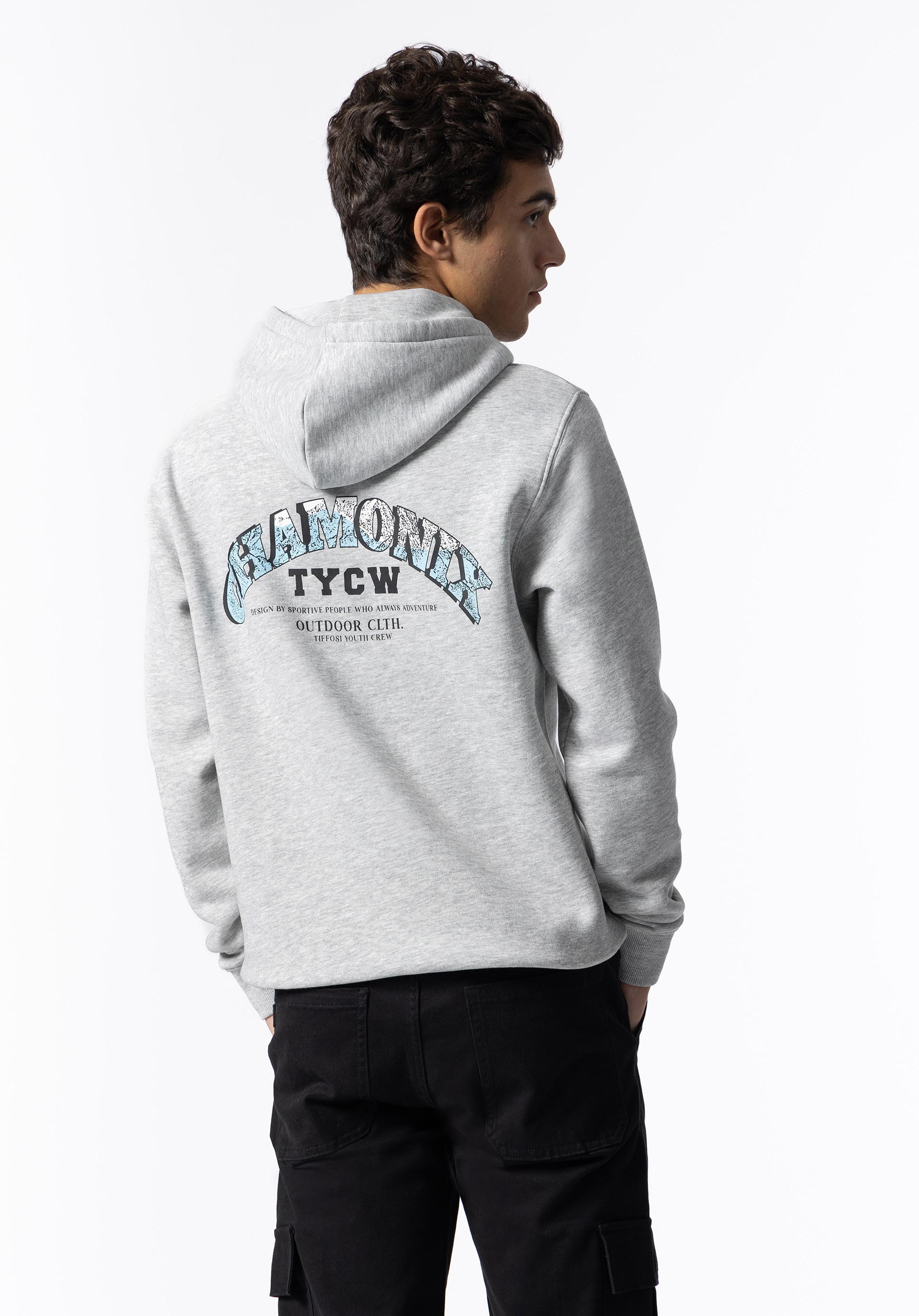 Hoodie com Estampado nas Costas
