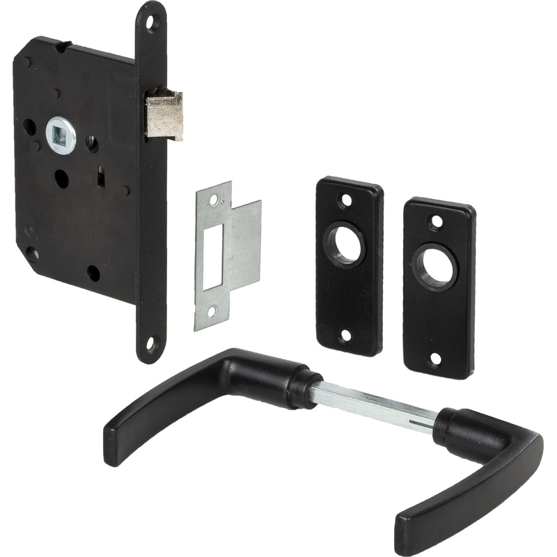 AXA loopslot met patent schild Zwart