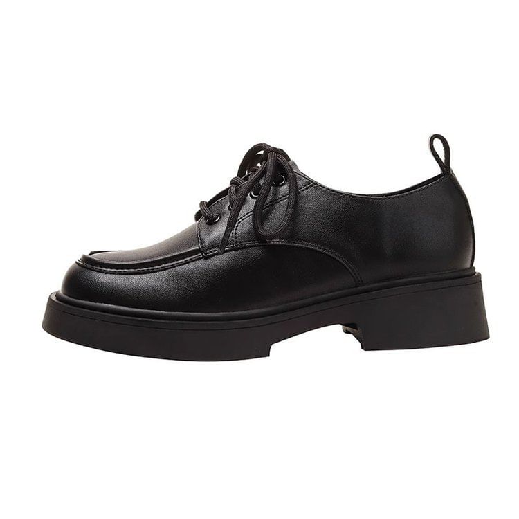 Vindler - Platform Chunky Heel Veterschoenen