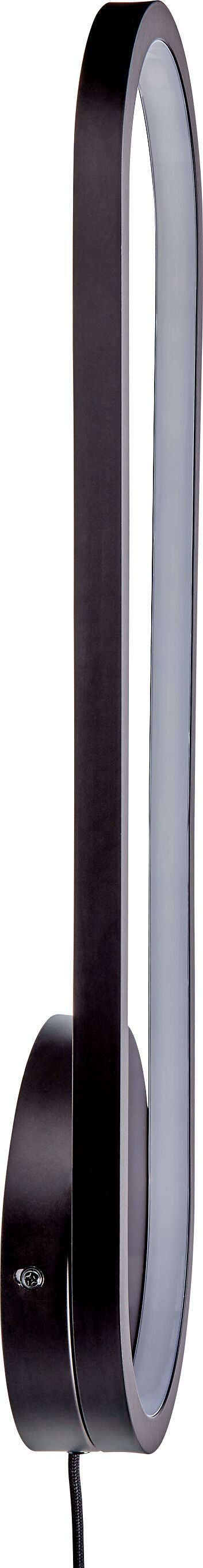 ROVA Wand- / Deckenleuchte - Schwarz / B: 15.0 cm x T: 1.2 cm x H: 50.0 cm