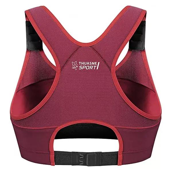 Sutiã Esportivo Thuasne Sport com Alças Superiores 100D Vermelho