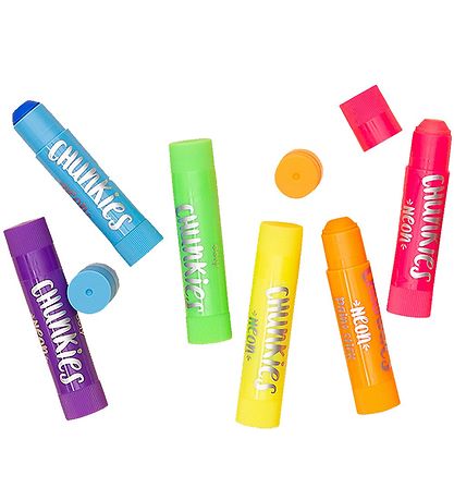 Ooly Jumbo Tuscher - Chunkies Paint Sticks - 6 stk - Neon