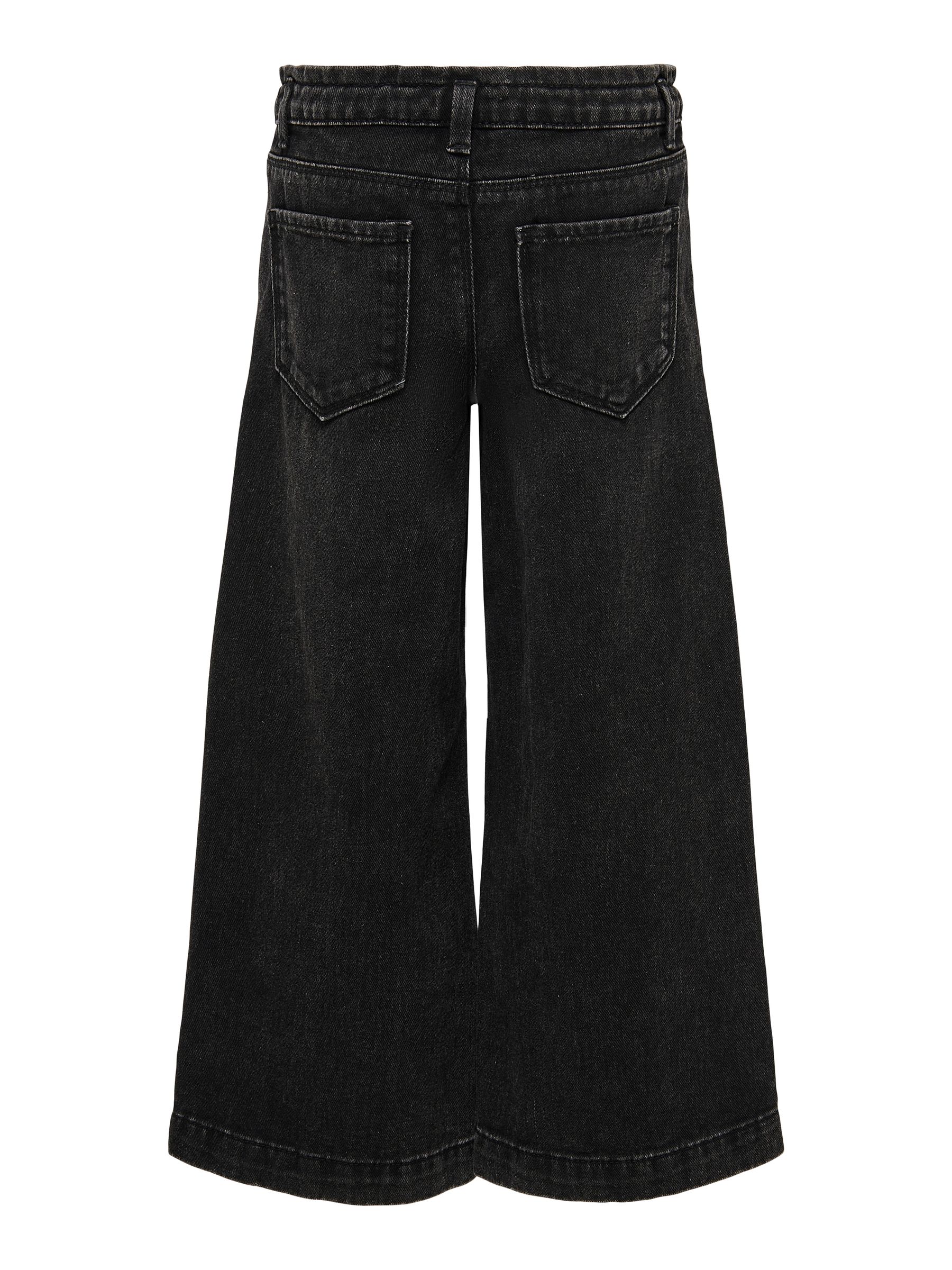 ONLY - Cropped kinderjeans met wijde pijpen