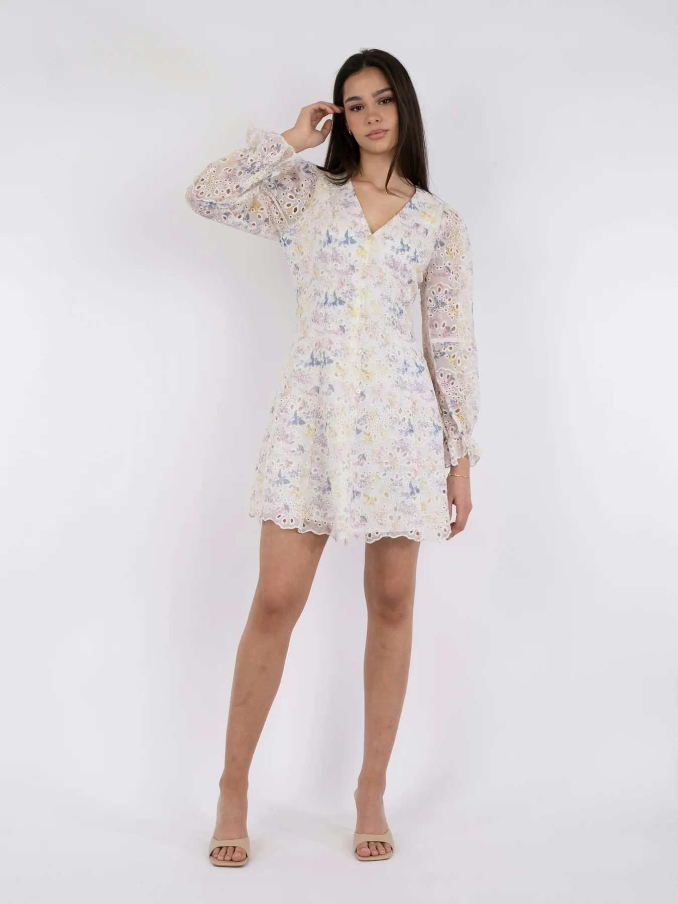 Neo Noir Cabana Embroidery Dress
