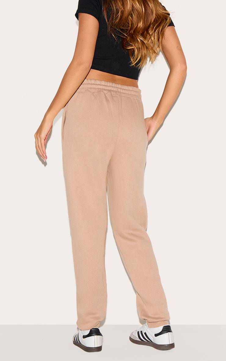 Moka Prettylittlething Joggers Taille Haute Avec Revers